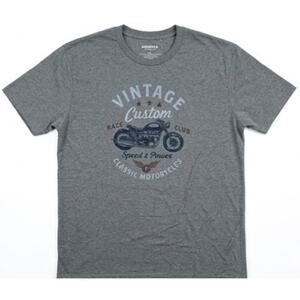 VINTAGE Sonoma Goods For Life Men's XL Gray Motorcycle Graphic T-Shirt